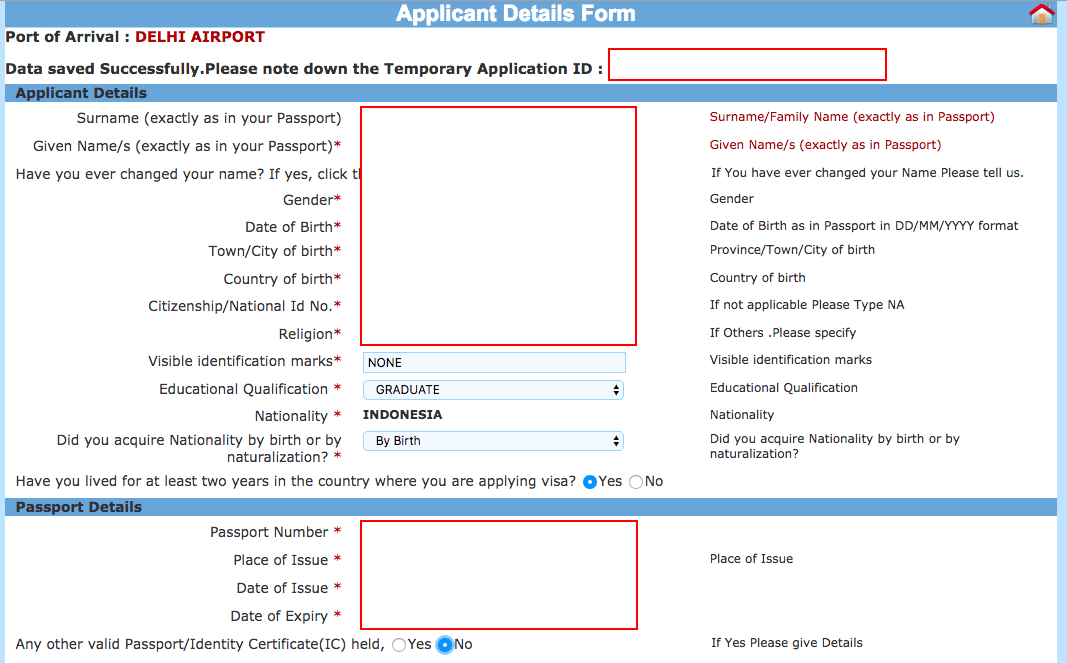 Visible identification Marks что писать. Visible identification Marks что писать Индия. Other (please specify).